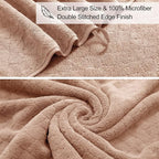 8-Piece Bath Towels Set, 2 Oversized Large Bath Towel Sheet, 2 Hand Towels and - Image 6
