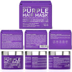SUNATORIA Purple Hair Mask for Blonde & Bleached Hair, 2-in-1 Keratin Toning - Image 8