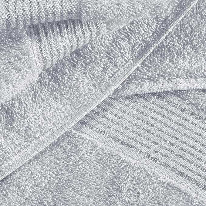 Elvana Home Ultra Soft 6 Pack Cotton Towel Set, Contains 2 Bath Towels 28x55 - Image 2