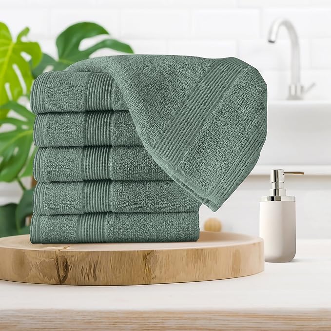 Belizzi Home Ultra Soft 6-Piece Hand Towel Set 16x28-100% Ringspun Cotton - Image 3