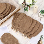 30 Pcs Exfoliating Shower Gloves Stretchable Jute Bath Mitts - Image 4
