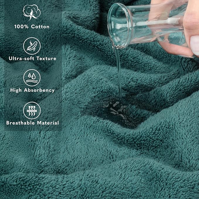 American Soft Linen 35x70 Jumbo Large Bath Towel, 600 GSM 100% Cotton Turkish - Image 4