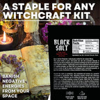 Black Salt for Protection Rituals & Wiccan Spells, Handcrafted Negative Energy - Image 2