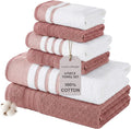 Modern Threads 6-Piece Towel Set – 100% Cotton, Quick Dry, Ultra Absorbent – by ModernThreads