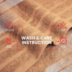 Infinitee Xclusives 100% Cotton Luxury Bath Towels Set of 2 - Image 6