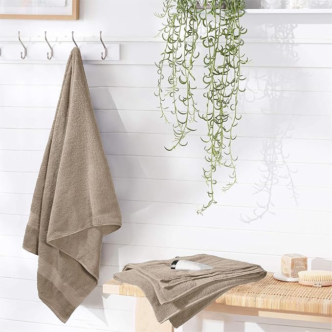 GLAMBURG Premium Cotton 4 Pack Bath Towel Set - Image 2