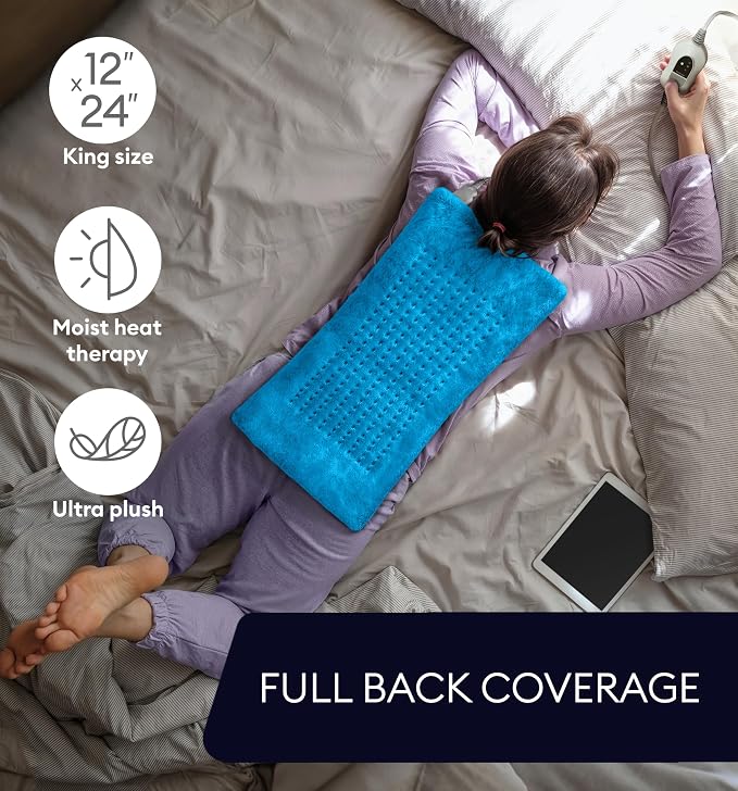 GENIANI Electric Heating Pad for Back Pain & Cramps Relief, Electric Throw - Image 7