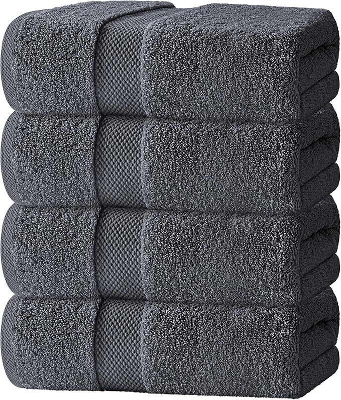 Luxury White Bath Towels Large by WhiteClassic