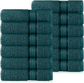 Cotton Craft Ultra Soft 12 Pack Wash Cloths 12x12 Teal Weighs 2 Ounces Each by COTTONCRAFT