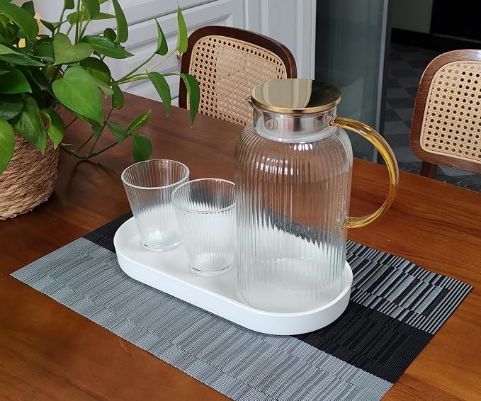 White Small Tray, Oval Tray for Kitchen Counter, Bathtub Bathroom Vanity Items - Image 5