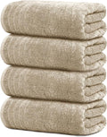Tens Towels Pack of 4 Extra Large Bath Towels 30 x 60 Inches, 100% Cotton by TensTowels