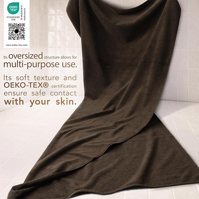 Cotton Paradise 100% Cotton 40x80 Oversized Bath Sheet, Extra Large Turkish - Image 3