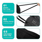 LEMENT KN95 Face Masks 100 Pack, 5-Ply Breathable Cup Dust Disposable Masks - Image 4