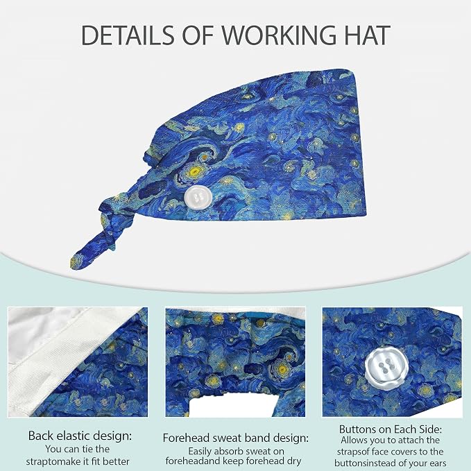 2 Pcs Working Cap with Sweatband - Image 3