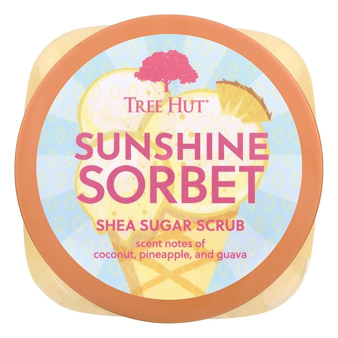 Tree Hut Sunshine Sorbet Shea Sugar Scrub, Exfoliating Body Scrub Removes Dead - Image 2