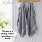 LANE LINEN 100% Long Staple Cotton Bath Sheets Set of 2 - Image 3