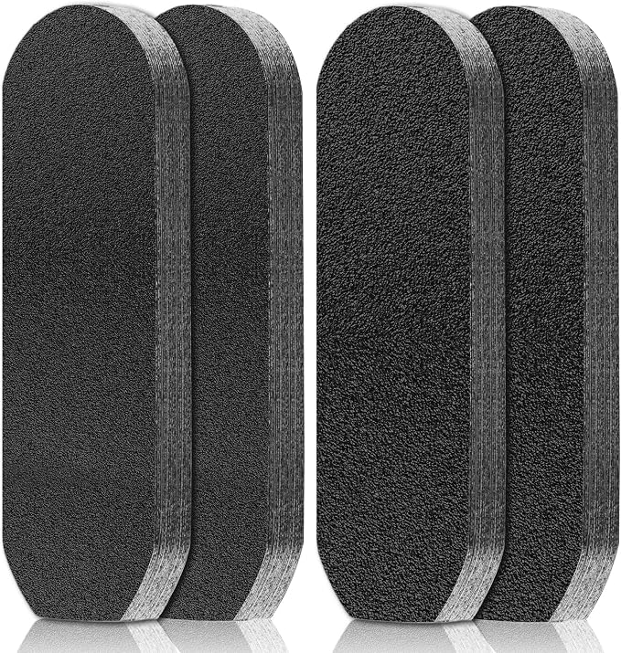 Flutesan 80 Pcs Stainless Steel Foot File Refills 180 Grit and 120 Grit by Flutesan