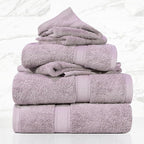 SUPERIOR Egyptian Cotton Pile 6 Piece Towel Set, Includes 2 Bath, 2 Hand - Image 2