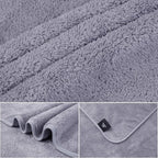 JML Large Bath Towels, 2 Pack, Micro Fiber Fleece Towel Set - Image 2