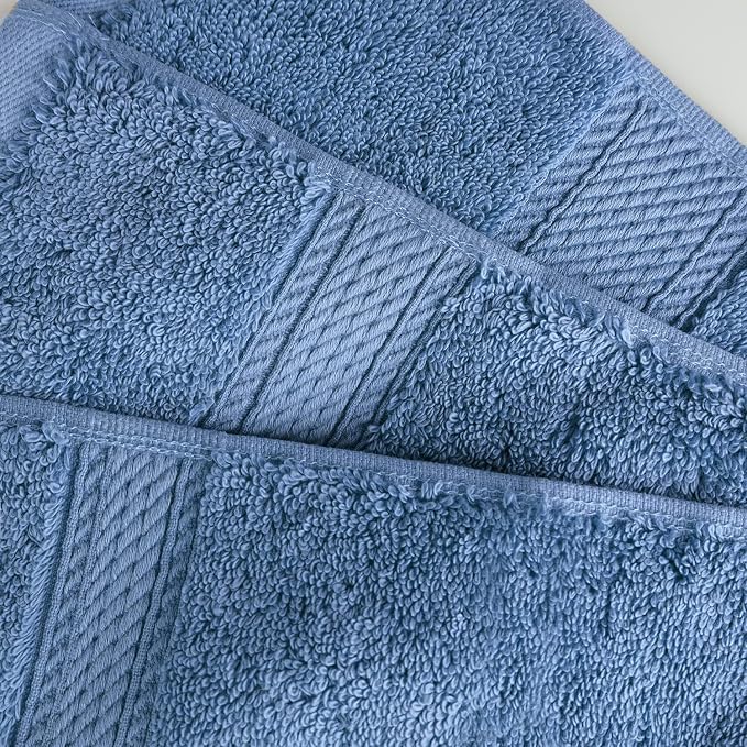 SUPERIOR Egyptian Cotton Pile 8 Piece Towel Set, Includes 2 Bath, 2 Hand - Image 7
