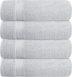 BELZZI Home Ultra Soft 4 Pack Oversized Bath Towel Set 27x54, Cotton Compact by Unknown