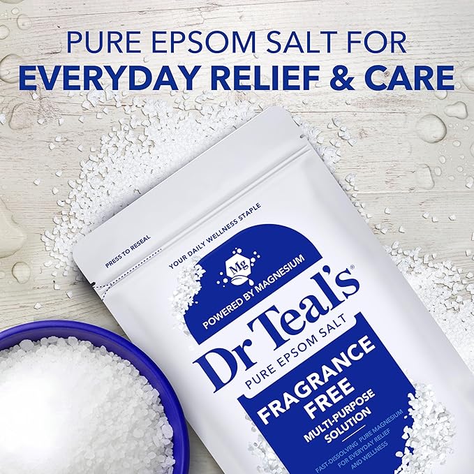 Dr Teal's Epsom Salt Magnesium Soak, Fragrance Free, 4 lbs - Image 4