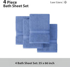 LANE LINEN 100% Cotton 4 Pack Bath Sheets - Image 4