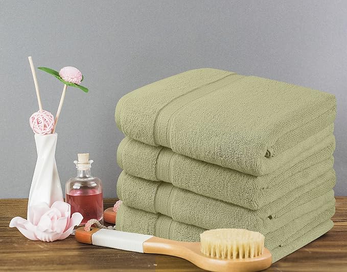 Towel and Linen Mart 4 Pieces Bath Towel Sets - Image 6