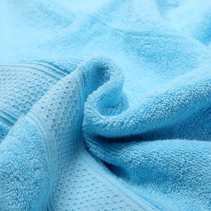 Cotton Bath Towels Set, 2-Piece Set Super Absorbent Quick Drying, Suitable - Image 5