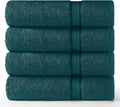 Cotton Craft Ultra Soft 4 Pack Oversized Extra Large Bath Towels 30x54 Teal by COTTONCRAFT