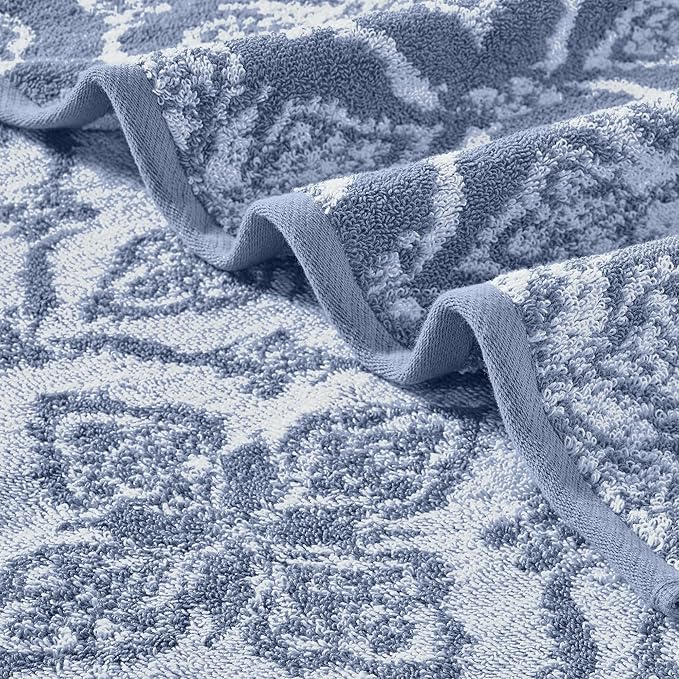 Modern Threads Amaris 6-Piece Reversible Yarn Dyed Jacquard Towel Set - Image 3