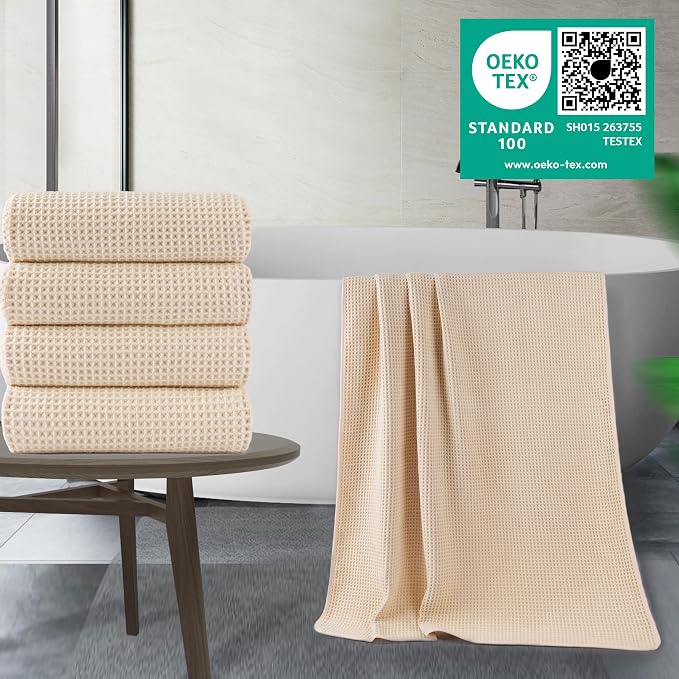 POLYTE 430 GSM Microfiber Oversize Quick Dry Lint Free Bath Towel, 60 x 30 in - Image 2