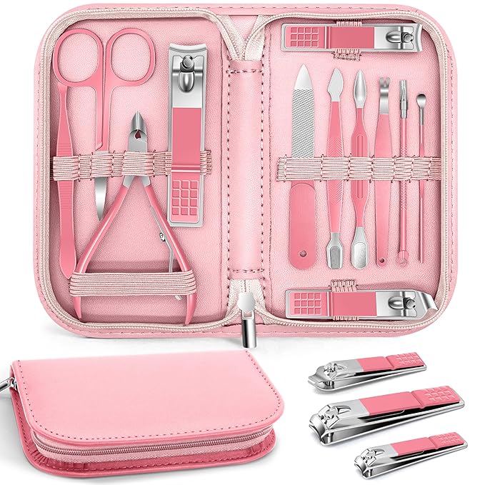 BLESWIN Manicure Pedicure Set, Mens Nail Grooming Kit, Manicure & Pedicure by BLESWIN