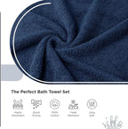 100% Combed Cotton Bathroom Towel Set of 10- 2 Bath Towels, 4 Hand Towels - Image 3
