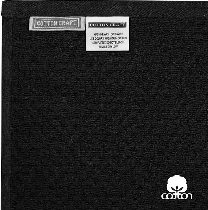 COTTON CRAFT Hooded Bath Towel – Oversized 35 x 70 Waffle Weave Towel - Image 8