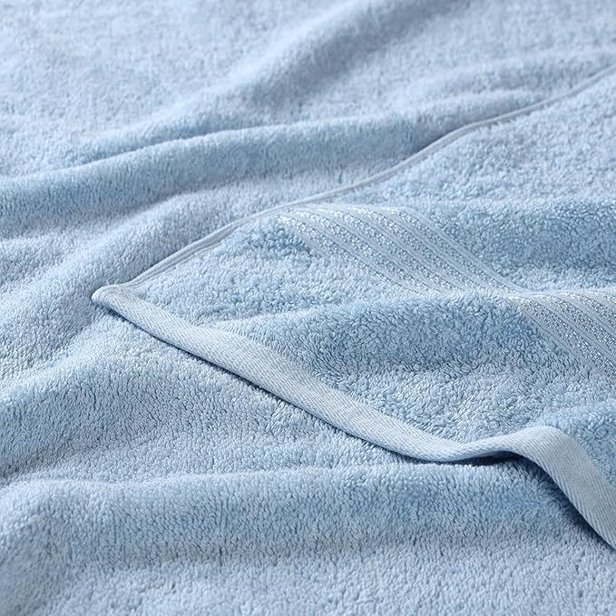 Superior Egyptian Cotton 2-Piece Bath Sheet Towel Set, Oversized Body Towels - Image 4