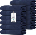Commercial Bulk Pack of 12 Bath Towels – 100% Cotton Terry 24" x 48" – Ideal by TEXCRAFT