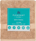 Pleasant Home Bath Towels Set of 6 100% Cotton, 515 GSM | Soft & Highly - Image 8