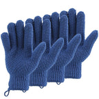 2 Pairs Bath Exfoliating Gloves by cleedy