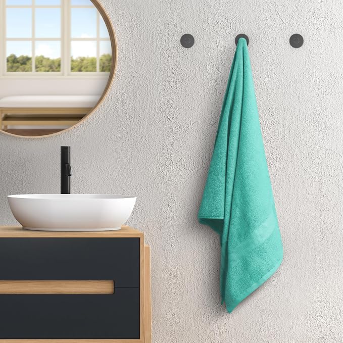 Avalon Towels Turquoise Bath Towels Set of 4 pcs, 100% Cotton Towel Absorbent - Image 4