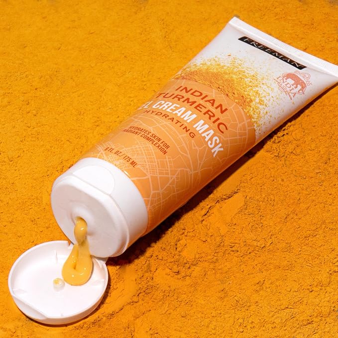 Freeman Exotic Blends Hydrating Indian Turmeric Gel Cream Facial Mask, 6 - Image 5