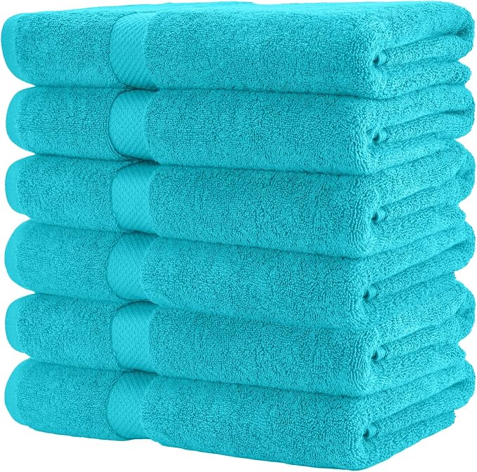 HERCULEAN Premium Bath Towels 24 x 48 Pack of 6 | Quick Dry and Highly - Image 8