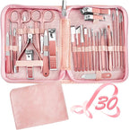 Manicure Set 30 in 1 Nail Clipper set, fingernail & toenail clippers, Manicure by RedFlow-official
