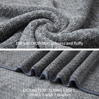 Ultra Soft Bath Towel Set, 12 Piece Family Bathroom Towels Set - Image 4