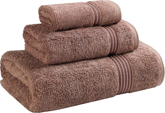 Superior Egyptian Cotton 3-Piece Towel Set, Basic Towels by SUPERIOR