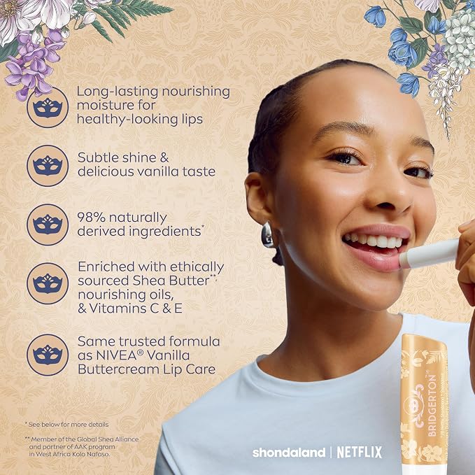 NIVEA Lip Care, Bridgerton Limited Edition Moisturizing Lip Balms - Image 7