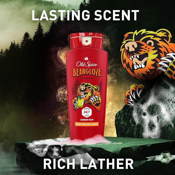 Old Spice Cleansing Body Wash for Men, 3X Defense, 24/7 Shower Fresh - Image 7