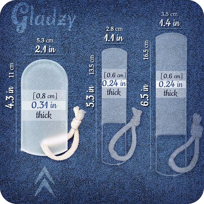 GLADZY Czech Glass Foot File Callus Remover – Double Sided Etched, Different - Image 7
