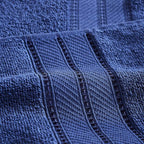 Modern Threads 4-Pack SpunLoft Bath Sheet Navy 35x66 - Image 6