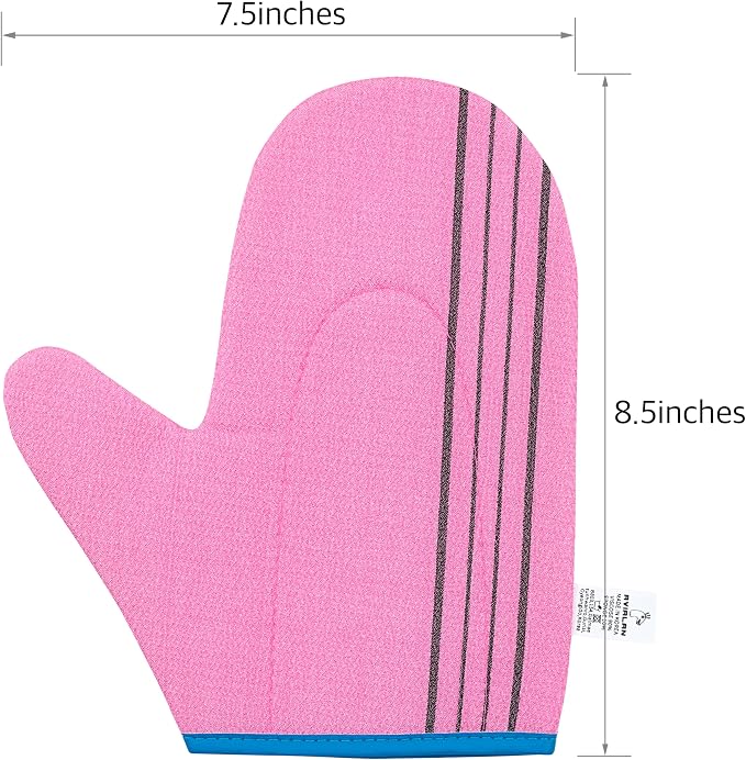 Exfoliating Glove Korean Skin Care Body wash loofah face Lip Body Scrub Dry - Image 7